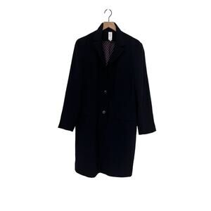 Jade Womens Long Jacket Trench Navy Blue Size 16